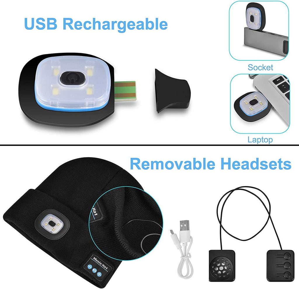 Junips | Bluetooth Beanie Hat Light Wireless Headphones