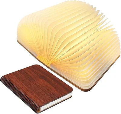 Junips | LED Folding Book Light – Unique and Quirky Gift Idea for Book Lovers, Perfect for Reading Nooks or Bedside Tables | Creative and Compact Night Light