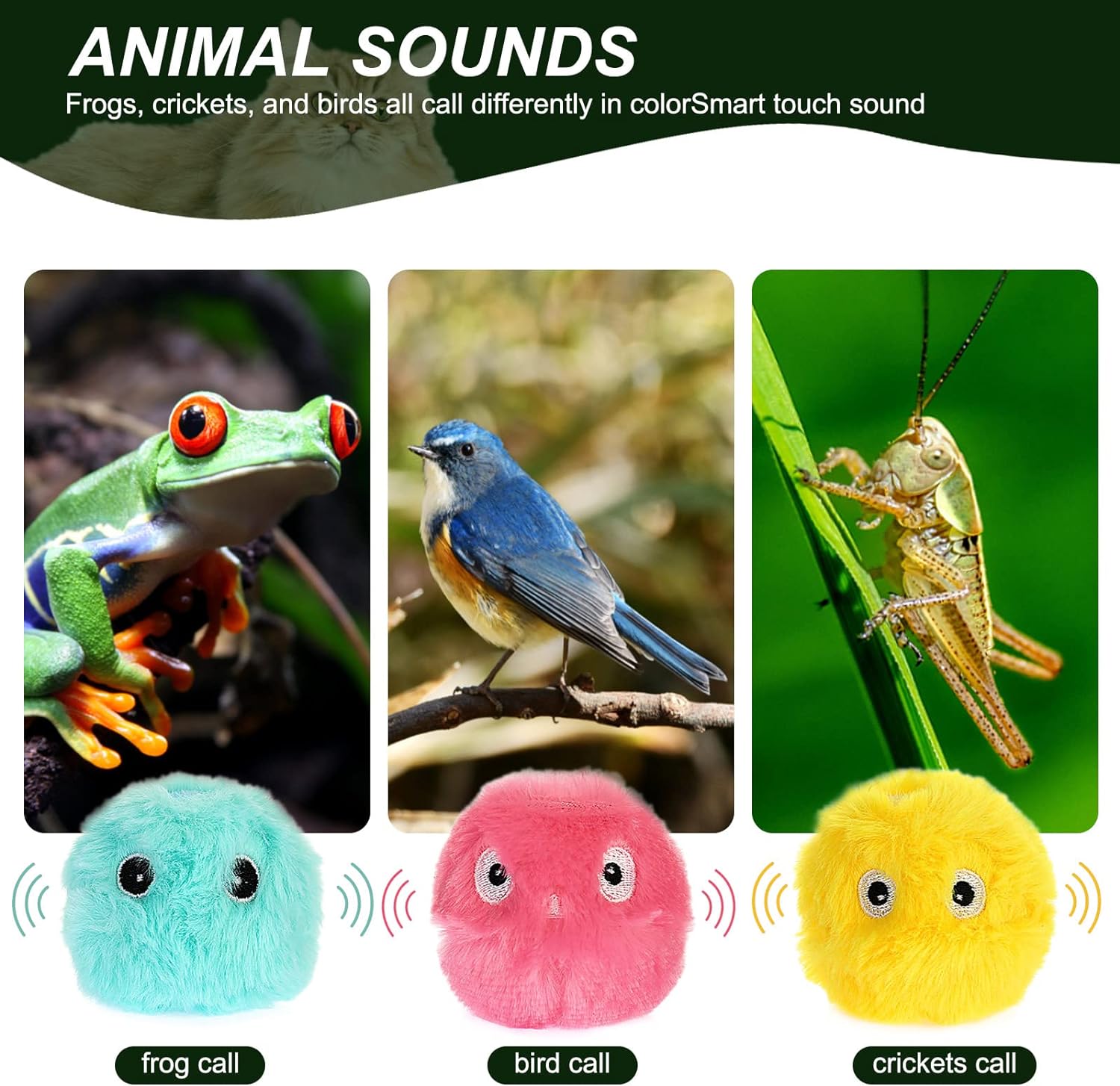 Junips | – smarter interactive plush ball for cats | buy 1, get 1 free 🎁