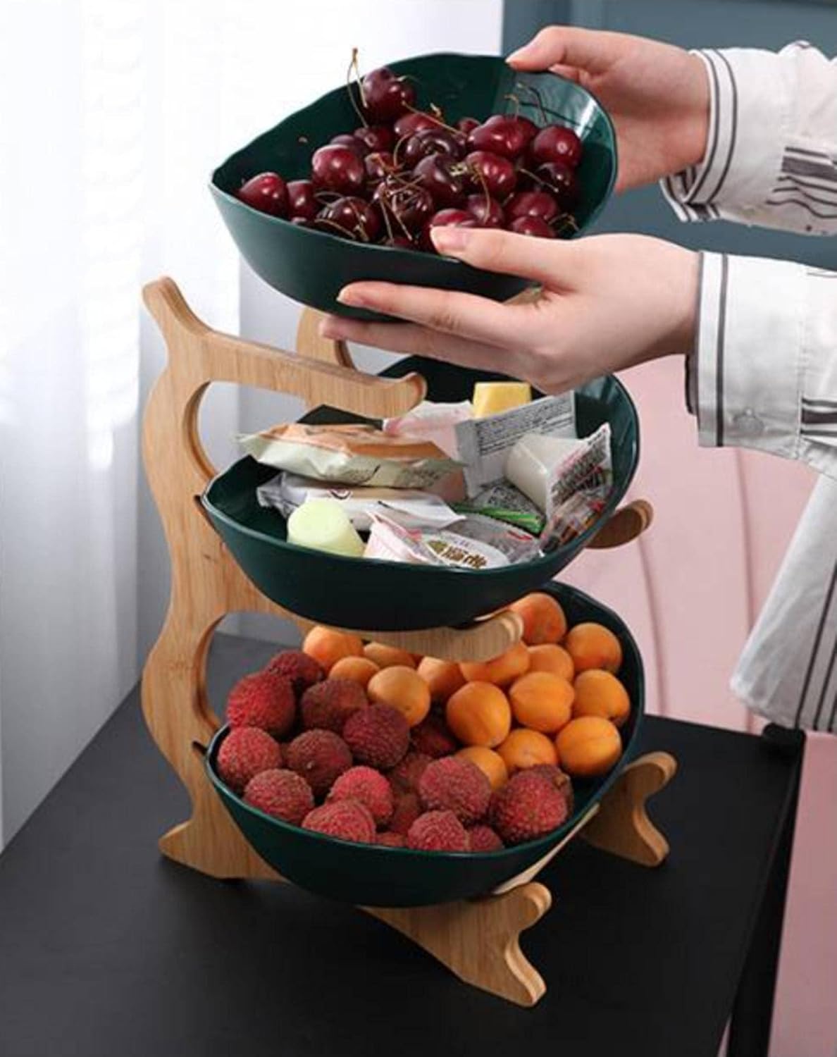 Junips | FruitTower - Elegant Metal Fruit Stand