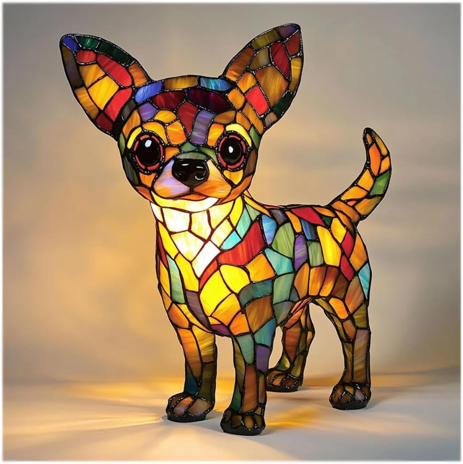 Junips | GlowPaw Dog Tribute Lamp – Handmade Acrylic Night Light for Dog Lovers (USB Powered)