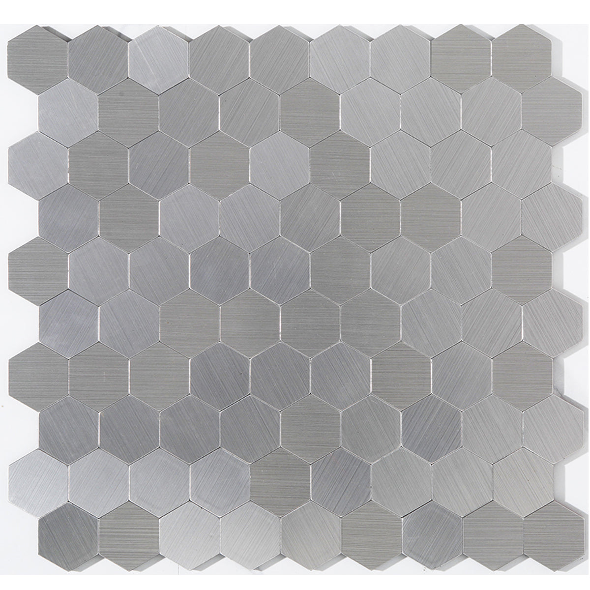 Junips | Modern Tile-Peel & Stick Metal Mosaic Tile Hexagon Peel & Stick Subway Tile
