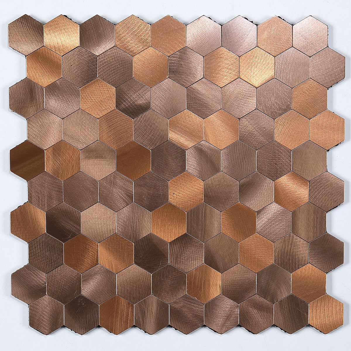 Junips | Modern Tile-Peel & Stick Metal Mosaic Tile Hexagon Peel & Stick Subway Tile