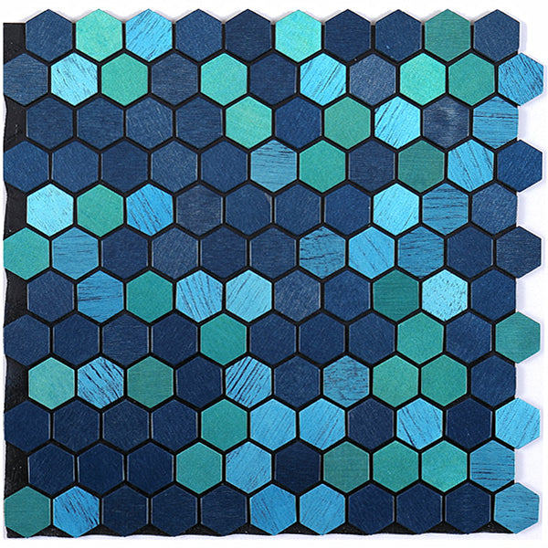 Junips | Modern Tile-Peel & Stick Metal Mosaic Tile Hexagon Peel & Stick Subway Tile
