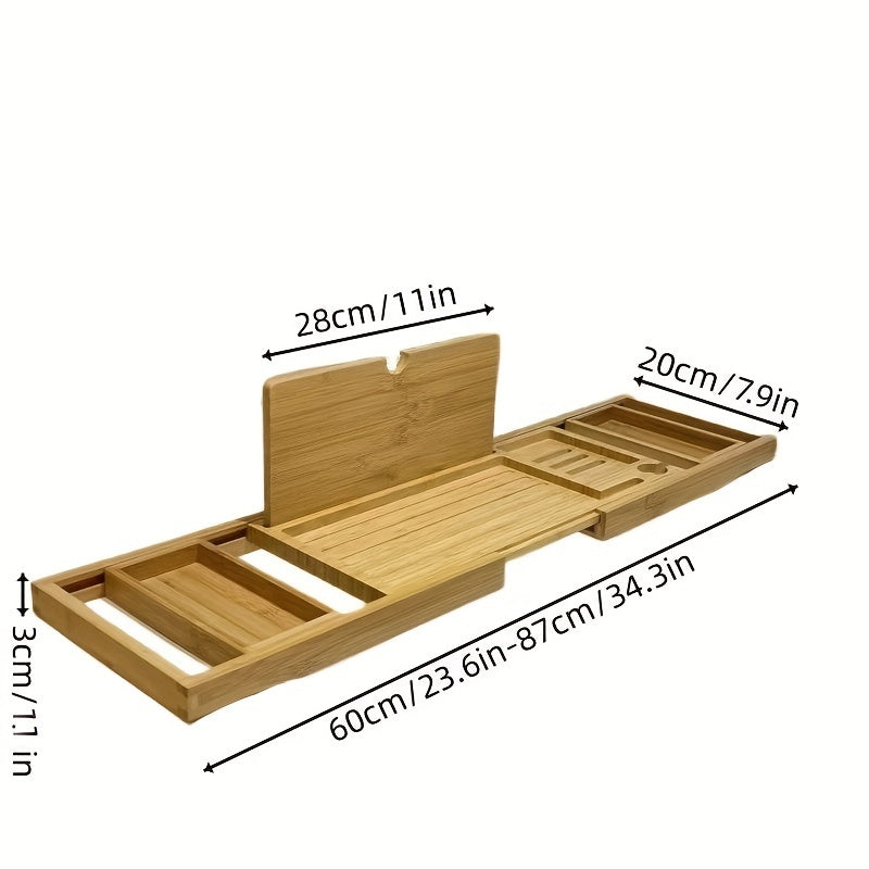Junips | Bamboo Bathtub Tray - For Ultimate Relaxation