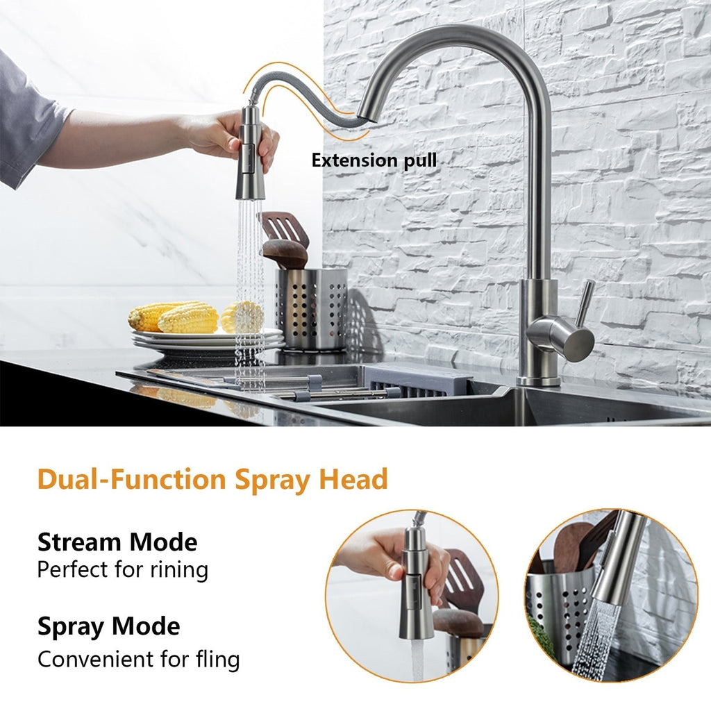 Junips | Kitchen faucet with pull-out and sensor