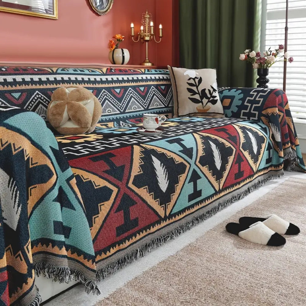 Junips | Aztec Geometric Pattern Sofa Cover