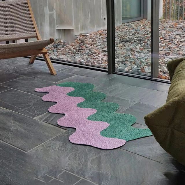 Junips | Abstract Color Block Rug made of Cotton-Polyester