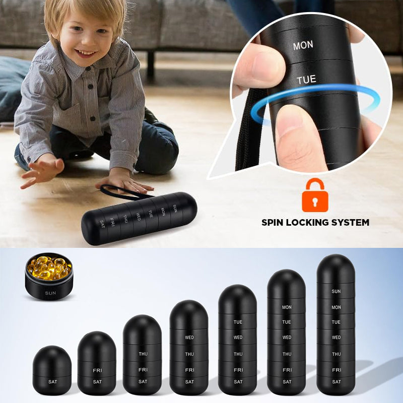 Junips | 7-Day Portable Pill Organizer for Travel