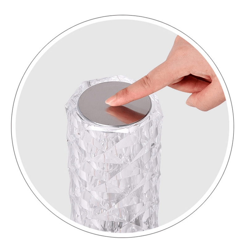 Junips | Rose Rays Crystal Diamond Table Lamp