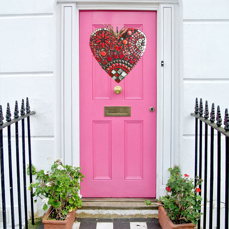 Junips | Large Garden Mosaic Heart Decoration