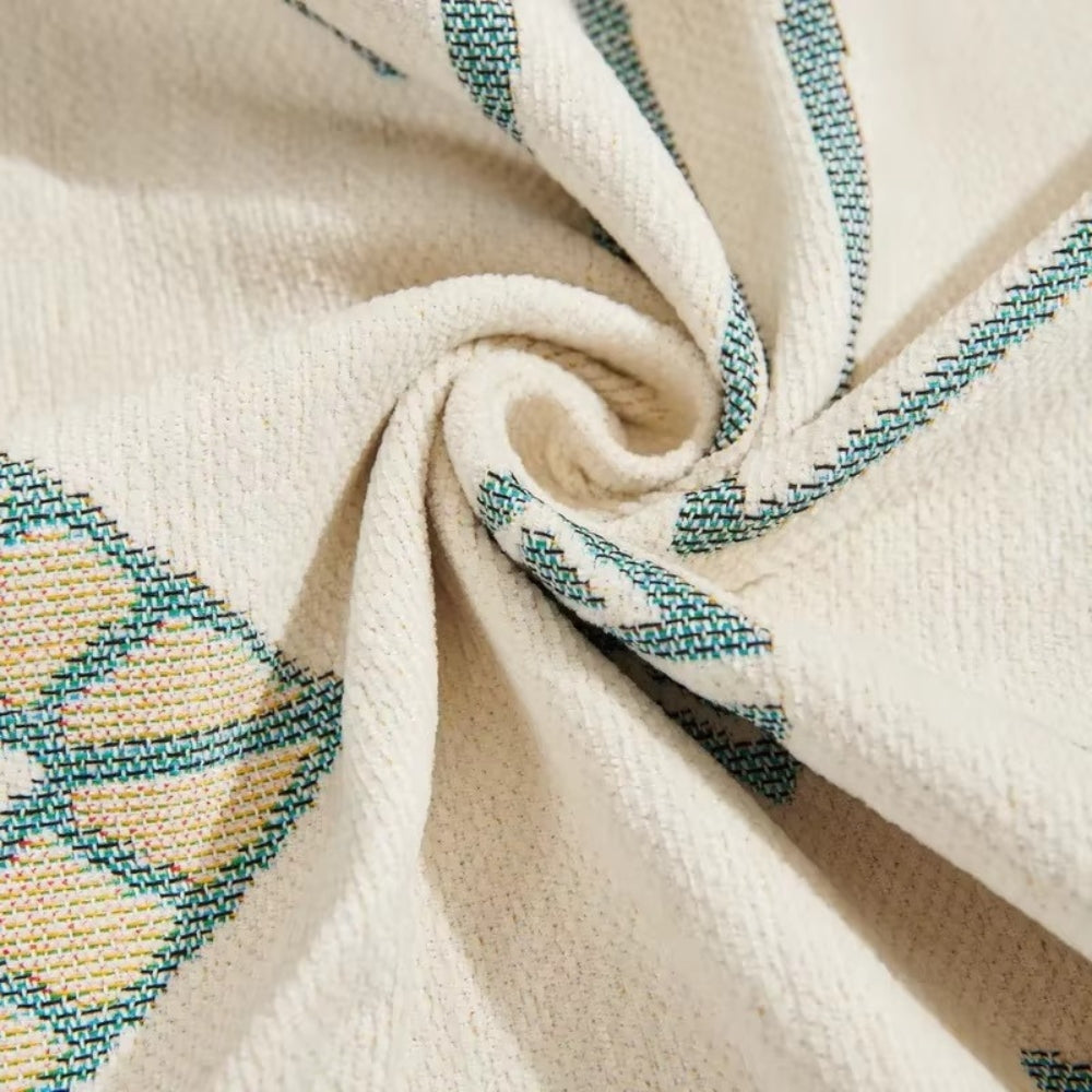 Junips | Meringue Chenille Geometry Sofa Cover
