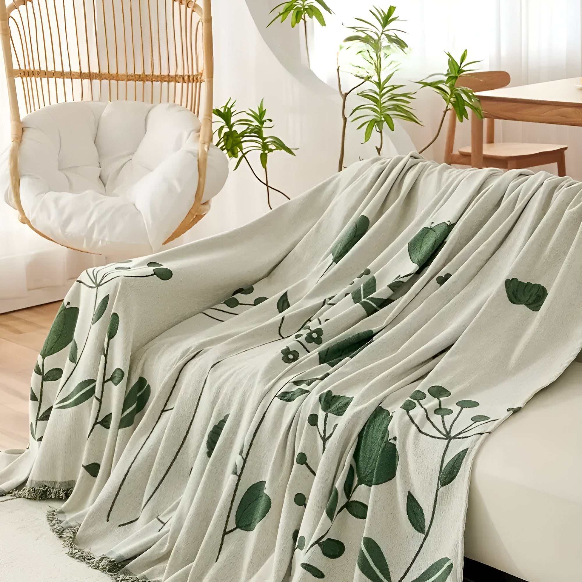 Junips | Modern Bloom Reversible Sofa Cover