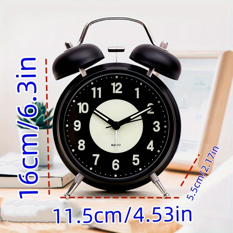 Junips | LuminousTime - Elegant Metal Alarm Clock with Gentle Lighting for Peaceful Mornings and Nights