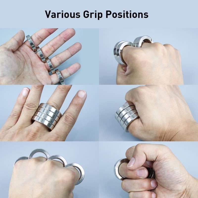 Junips | Folding Four-Finger Trigger Ring | Zinc Alloy Kinetic Tactile Module | Multi-Jointed Stress Relief Hardware | Compact EDC Folding Mechanical Ring