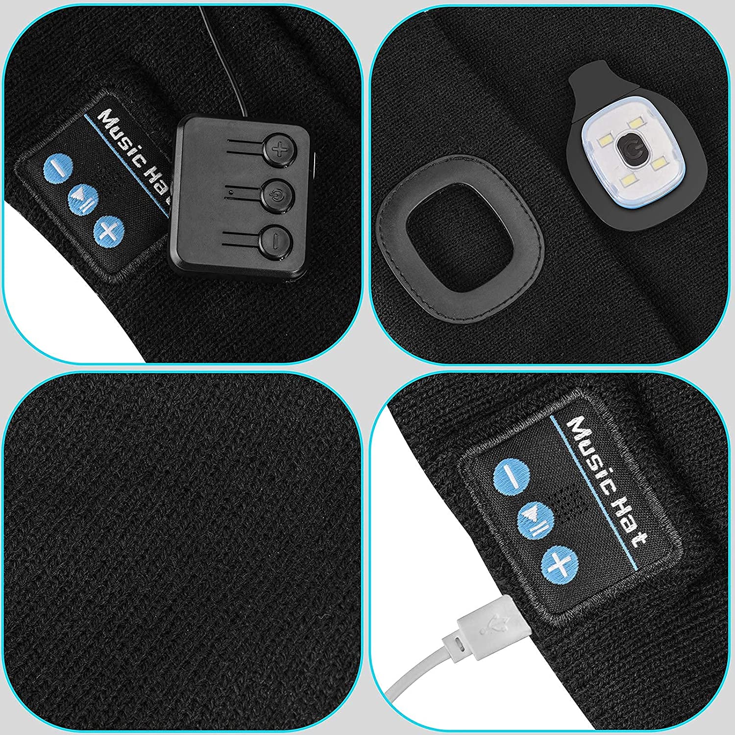 Junips | Bluetooth Beanie Hat Light Wireless Headphones