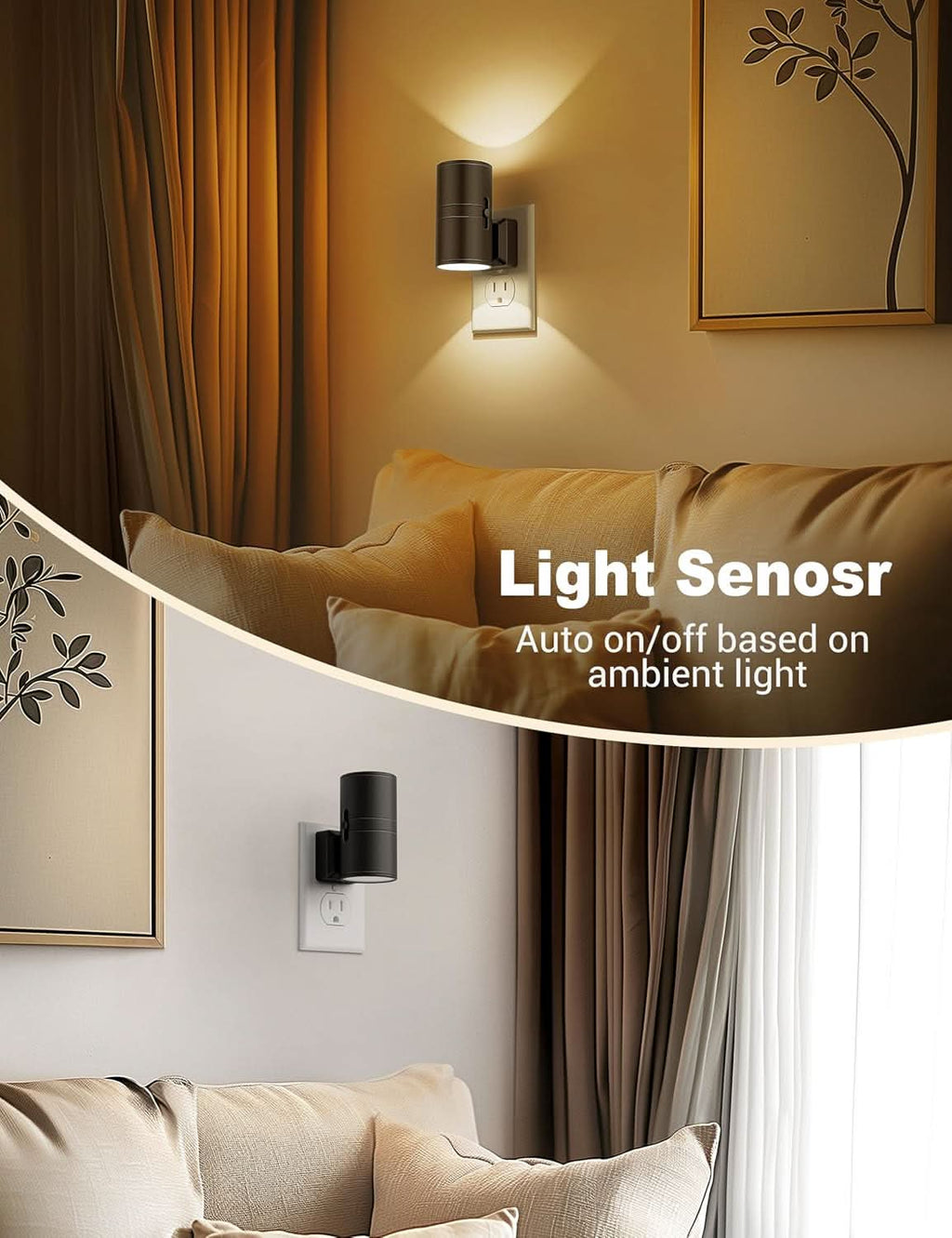 Junips | NIGHTSENSE – LED night light with twilight sensor, glare-free & energy-efficient