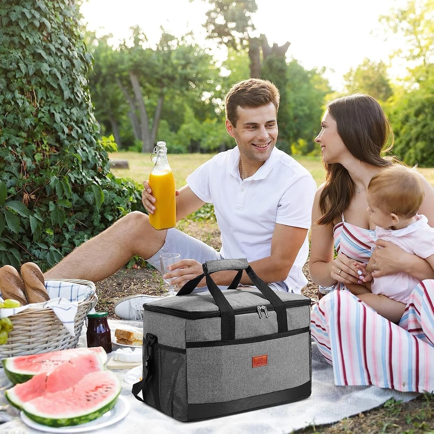 Junips | 33L Waterproof Cooler Bag | Insulated, Spacious & Ideal for Picnics, Beach Days, Hiking, and Outdoor Activities