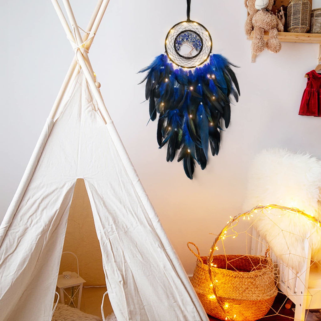 Junips | Frendorf Crystal Tree of Life Feather Glow Dreamcatcher