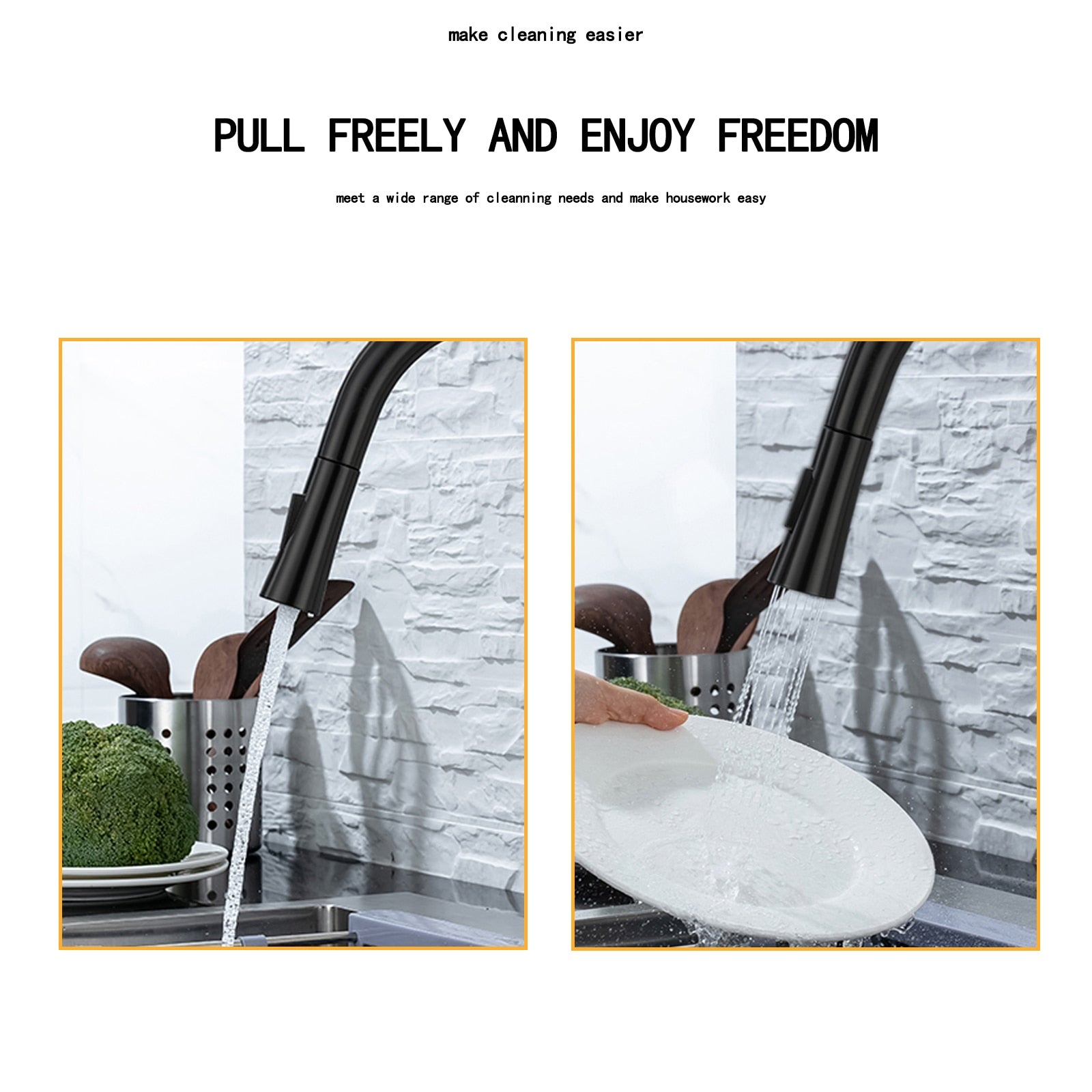 Junips | Kitchen faucet with pull-out and sensor