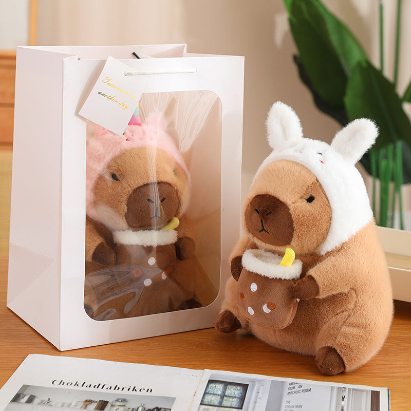 Junips | Capybara Bunny Cuddle Doll Plush