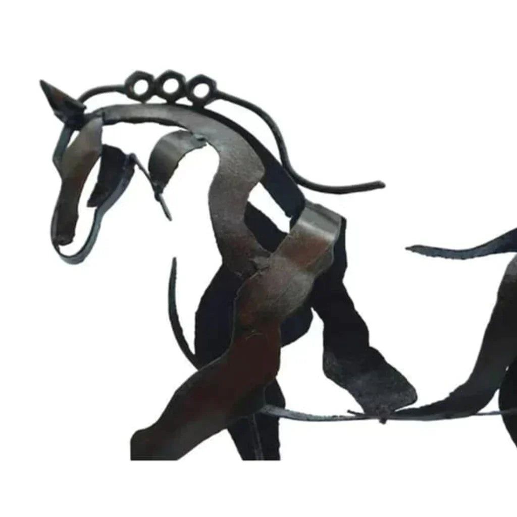 Junips | Horse Sculpture - AdonisMetal - Rustic Elegance - Timeless Decorative Piece