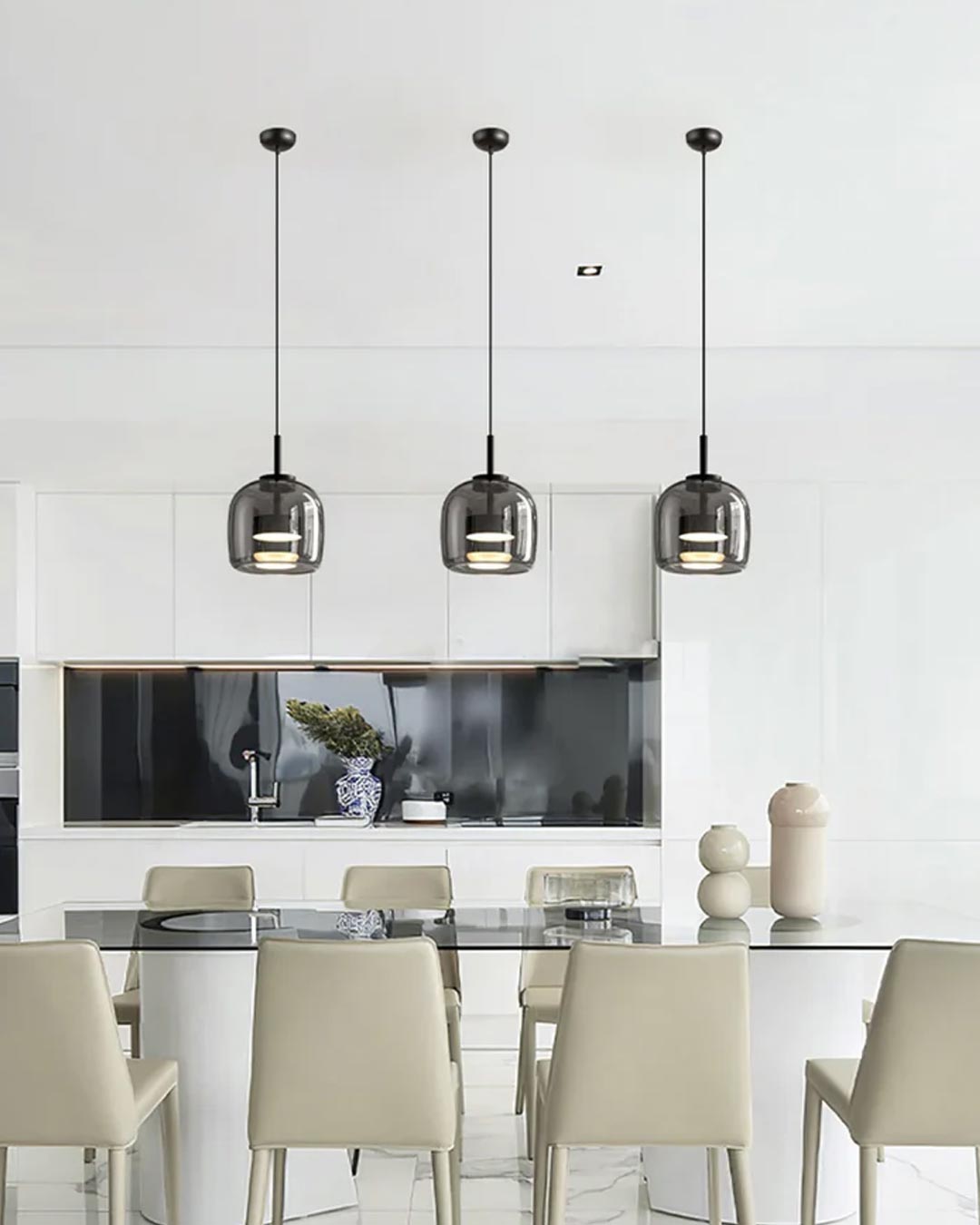 Junips | Valentino pendant light - Smoke - Set of 2
