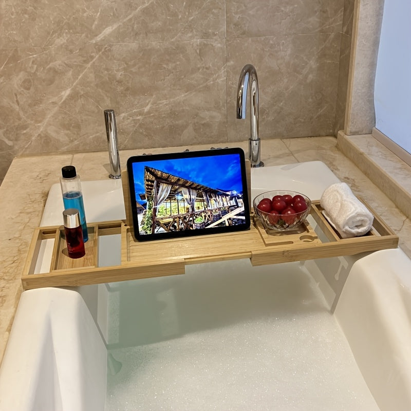 Junips | Bamboo Bathtub Tray - For Ultimate Relaxation