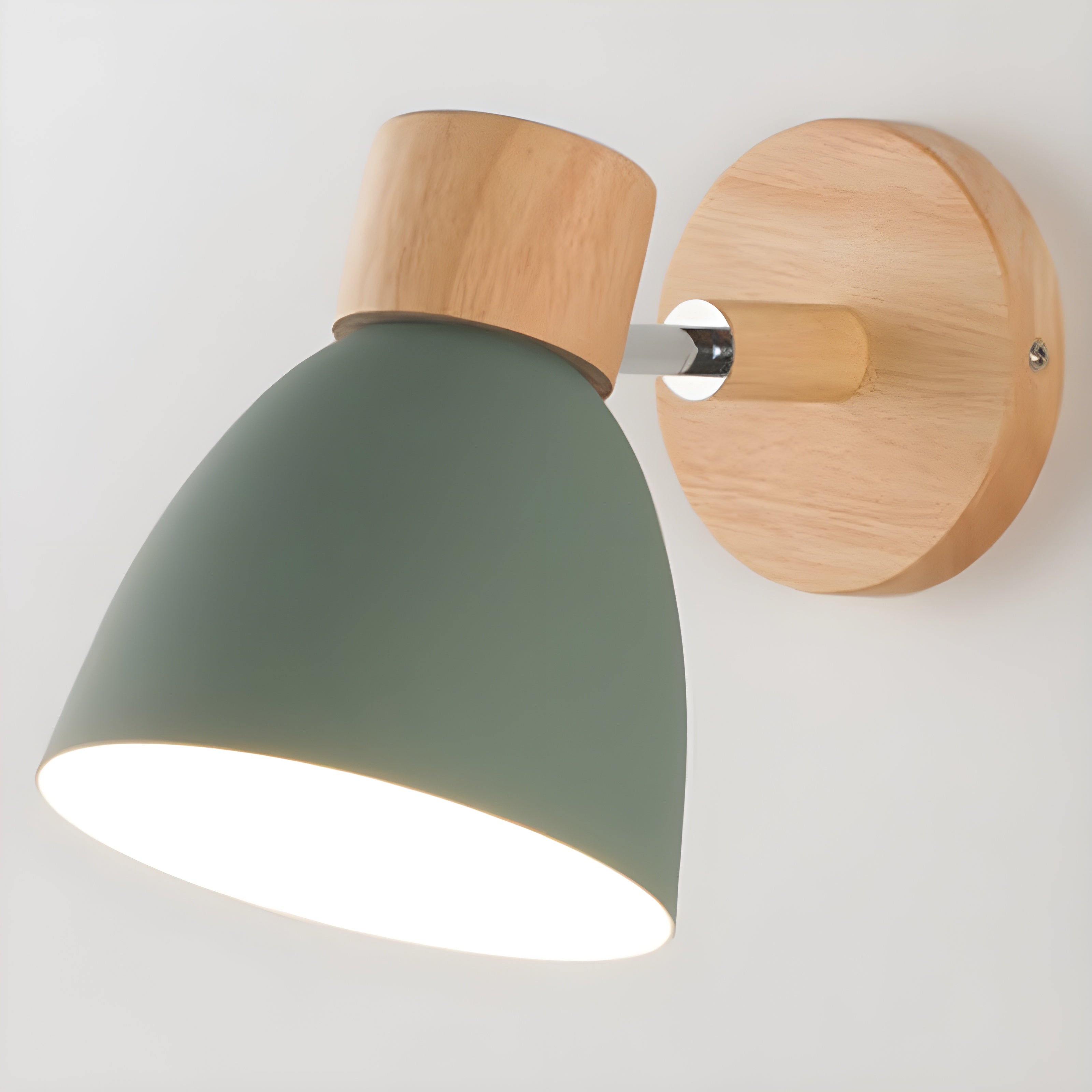 Junips | Wood Nordic Wall Lamp with Switch for the Bedroom