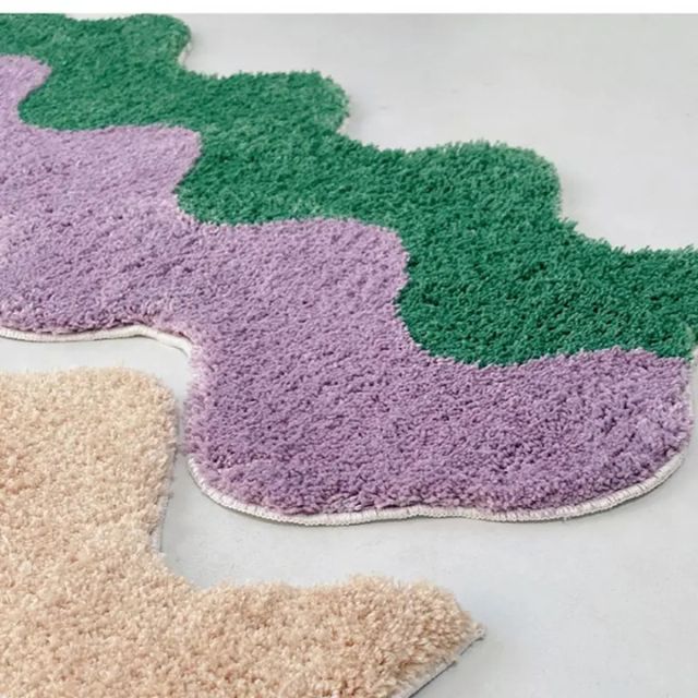 Junips | Abstract Color Block Rug made of Cotton-Polyester