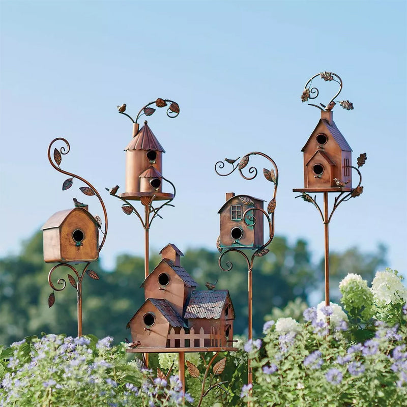 Junips | Birdhouse Garden Stakes