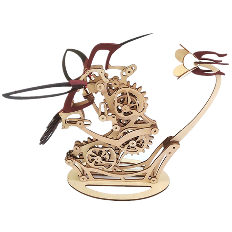 Junips | Wood Kinetic Hummingbird Sculpture