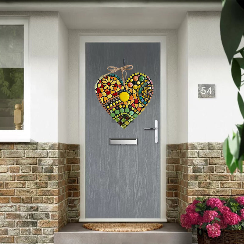 Junips | Large Garden Mosaic Heart Decoration