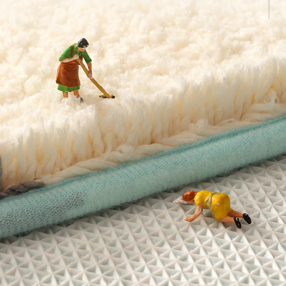 Junips | Feblilac Get Naked White Floor Bathroom Mat, 50x80cm Bathroom Rug, Plush Water-Absorbent, Non-Slip Toilet Mat, Artificial Bathroom Mats, Best Bath Rugs
