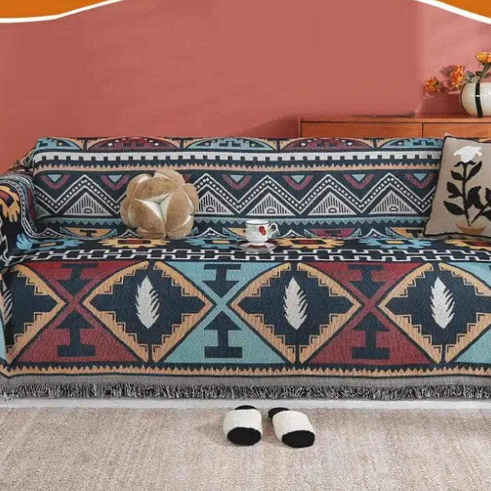 Junips | Aztec Geometric Pattern Sofa Cover