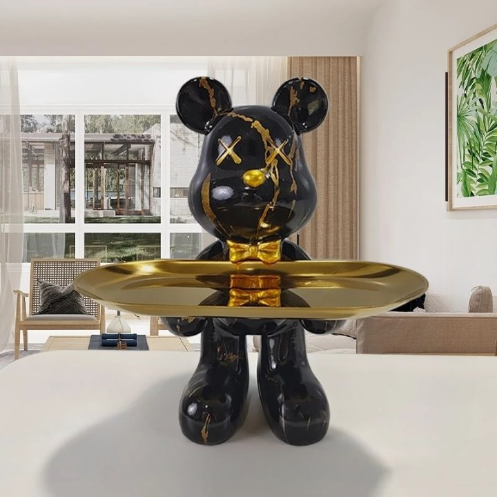 Junips | Bear statue with tray