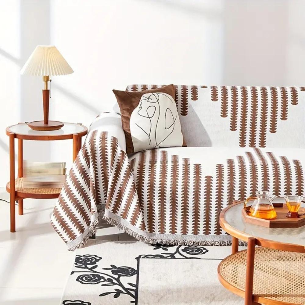 Junips | Modern Monochrome Fern Sofa Cover