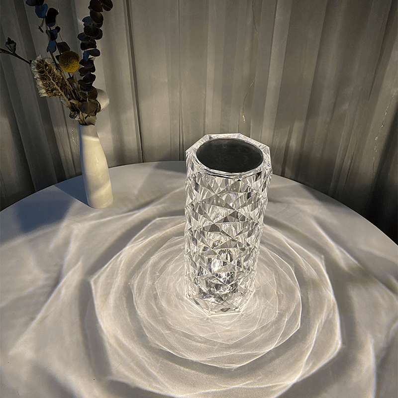 Junips | Rose Rays Crystal Diamond Table Lamp