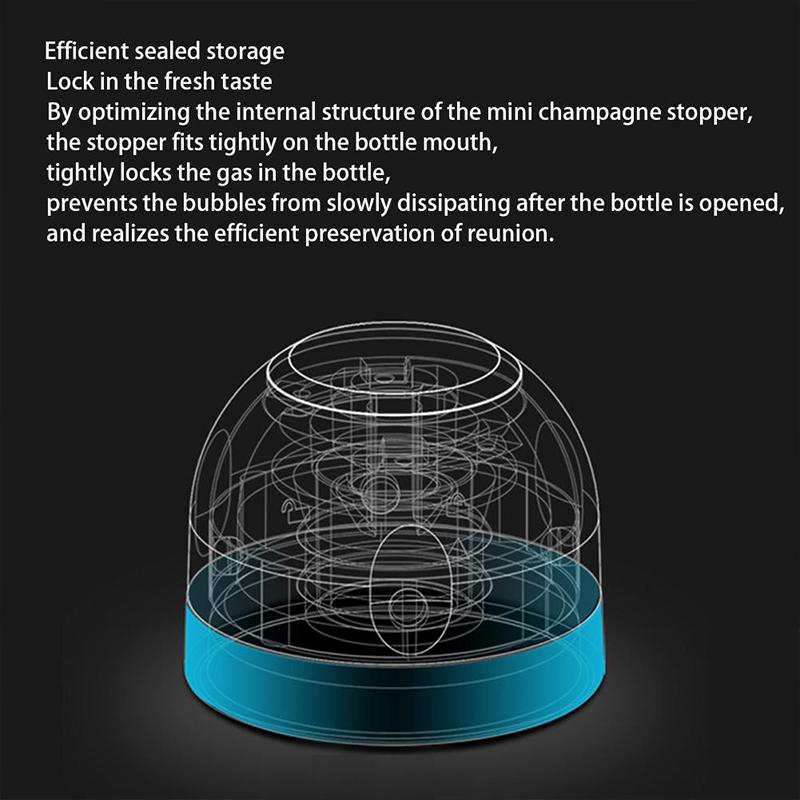 Junips | Reusable leak-proof silicone sealing cap for champagne and wine bottles