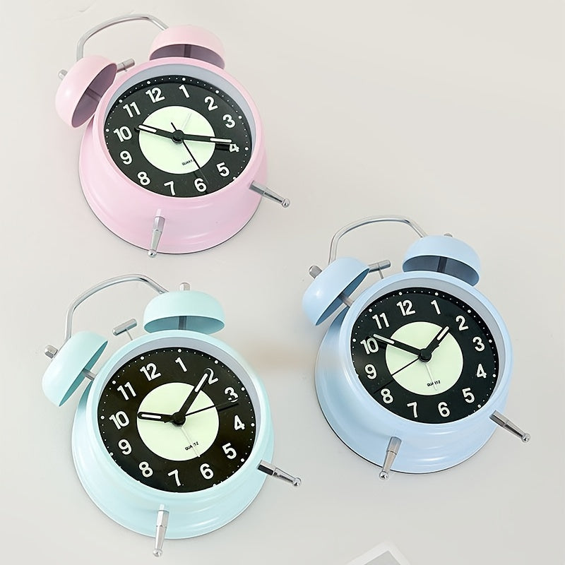 Junips | LuminousTime - Elegant Metal Alarm Clock with Gentle Lighting for Peaceful Mornings and Nights