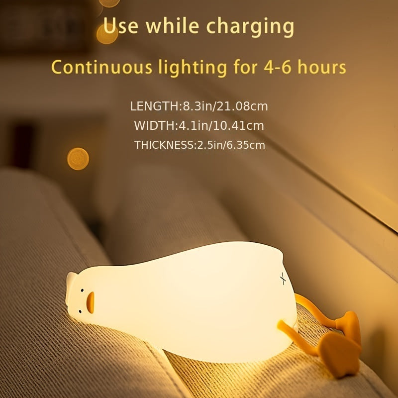 Junips | Sleeping Duck Lamp - Rechargeable Dimmable Silicone Night Light
