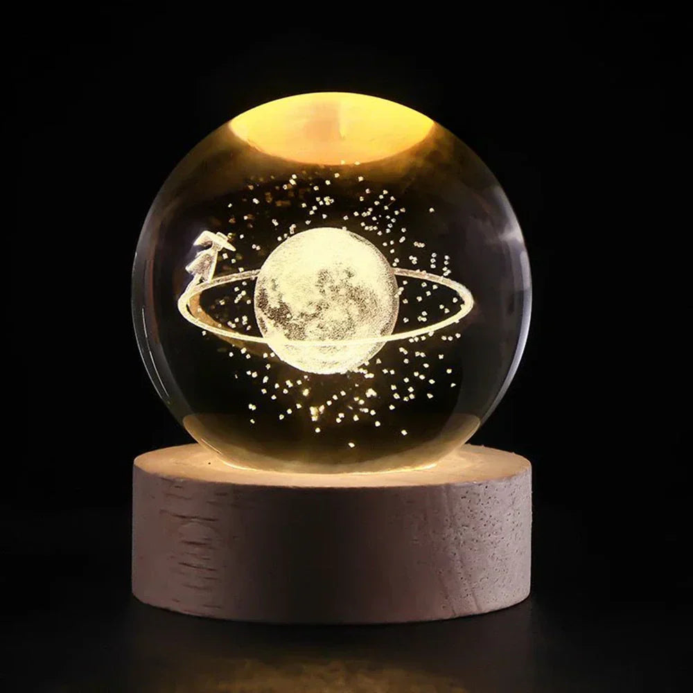 Junips | LED Night Light with 3D Crystal Sphere
