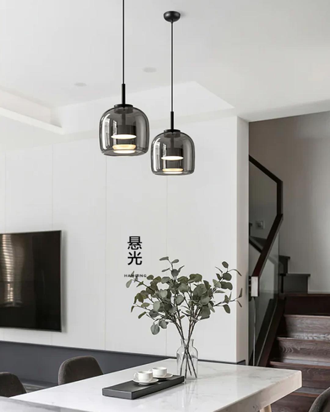 Junips | Valentino pendant light - Smoke - Set of 2