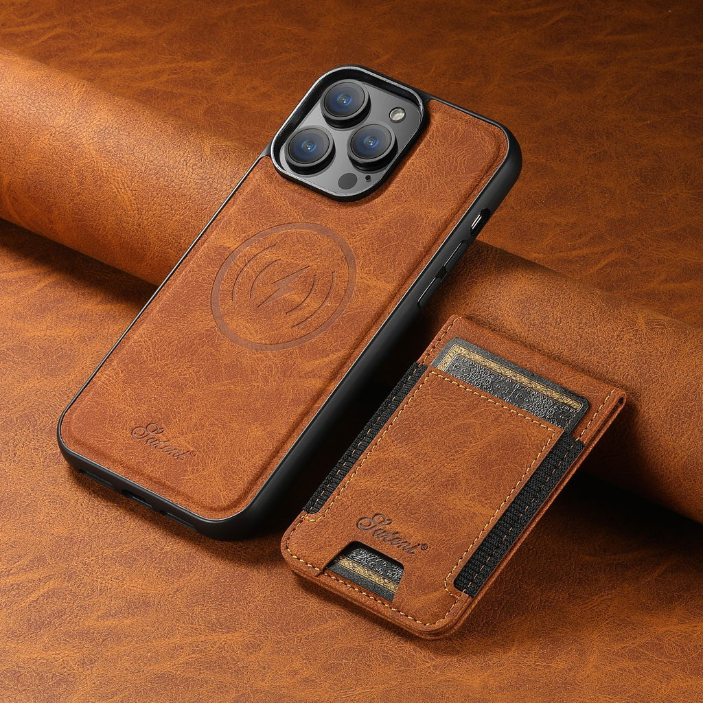 Junips | Leather phone case with card holder and MagSafe compatibility