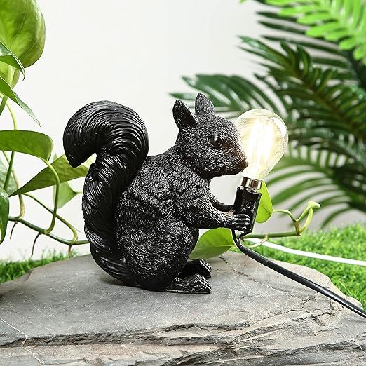 Junips | SquirrelGlow LED Table Lamp | Cute Design & Warm Light for Kids/Room