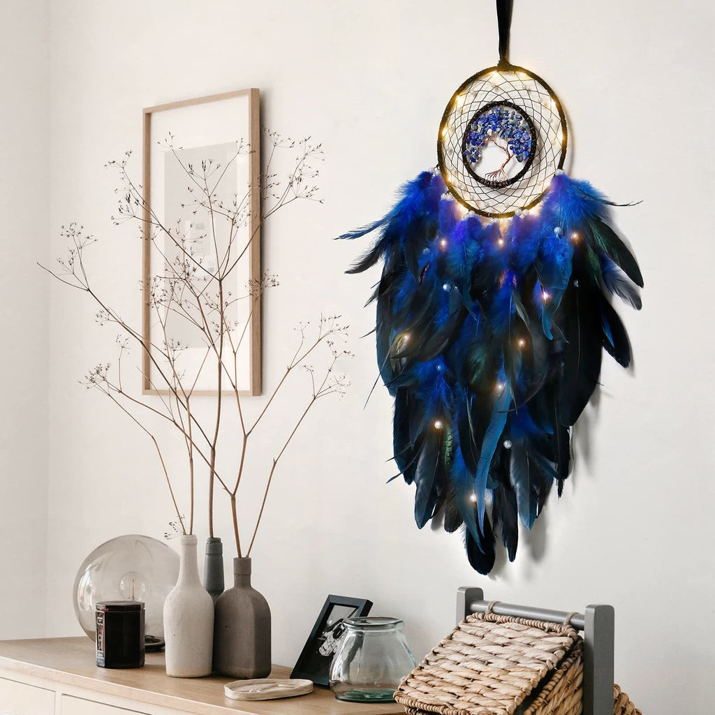 Junips | Frendorf Crystal Tree of Life Feather Glow Dreamcatcher