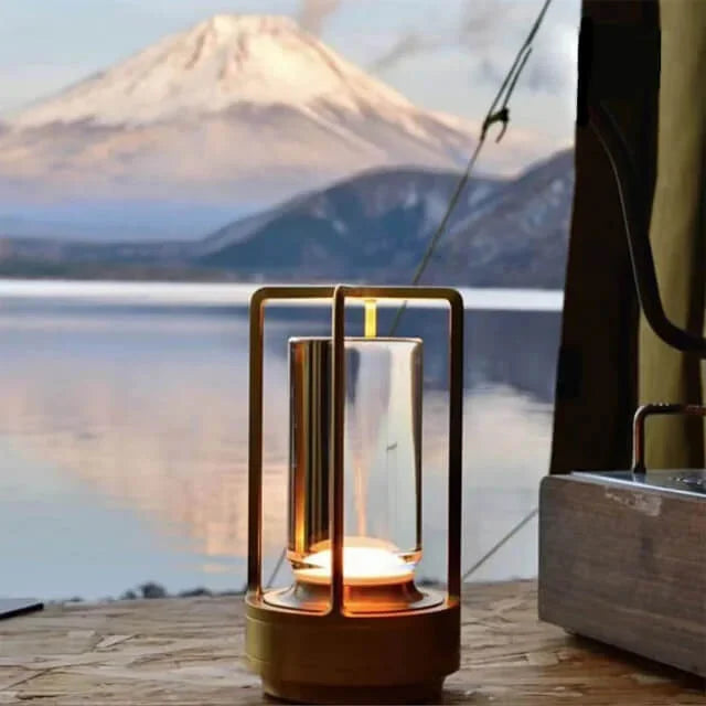 Junips | Table Lamp Crystal Glass Rechargeable Light