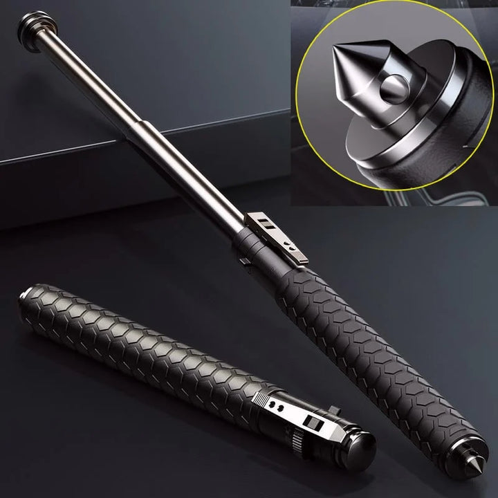 Junips | Telescopic Safety Stick | Automatic One-Click Deployment | Premium Alloy Steel Construction | Anti-Slip Ergonomic Grip | Available in 39cm, 52.5cm, & 65cm Lengths