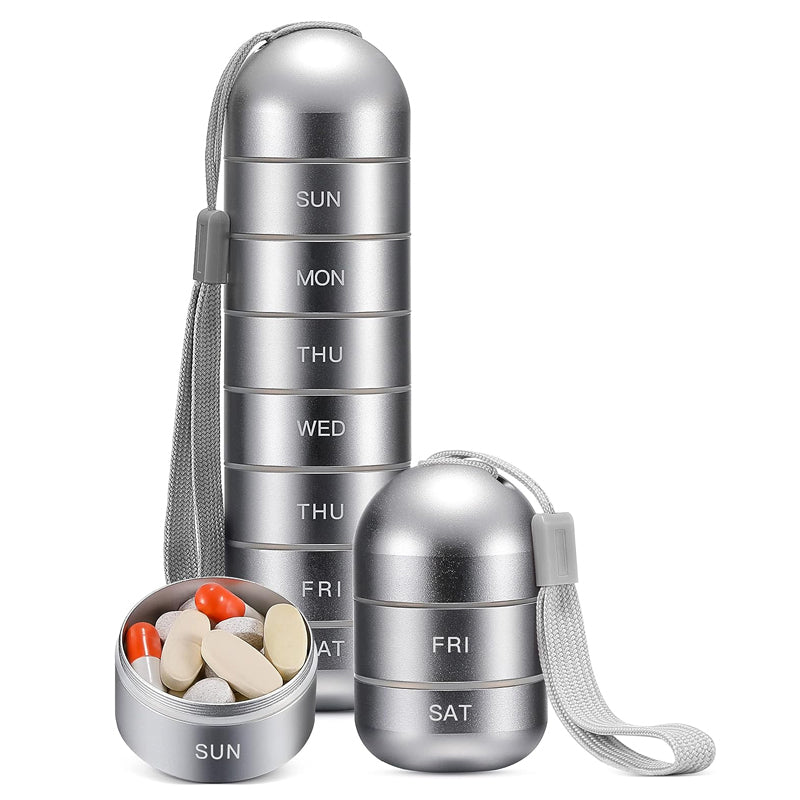 Junips | 7-Day Portable Pill Organizer for Travel