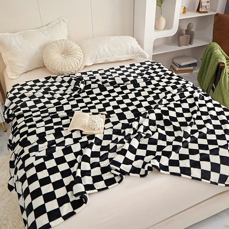Junips | Classic Check Blanket – Soft and Warm Blanket for Sofa and Bedroom